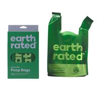 EARTH RATED Sacs à déjections canines avec poignées, lavande - 120 pièces