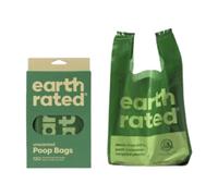 EARTH RATED Sacs à Déjections Canines Parfumés + Distributeur de Sacs 120 pièces