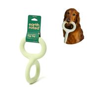 Earth Rated Tug of War Jouet interactif à Tirer pour Chien Adulte et Chiot - Prise en Main Ergonomique - Caoutchouc Naturel - Taille S - Vert