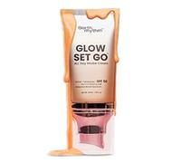 Earth Rhythm Glow Set Go Crème stroboscopique multifonction SPF 50 P Utilisé comme hydratant, apprêt, surligneur | Beurre de cacao, vitamine E - Golden Glow - 40 ml