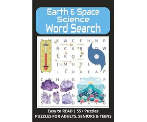 Earth & Space Science Word Search: Challenging Puzzles Exploring Astronomy, Geology, Oceanography, and Weather Systems