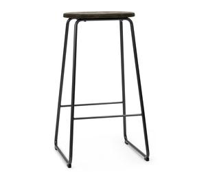 Earth Stool Tabouret de bar Mater Waste foncé H 69 cm - 5704794060459