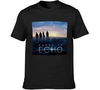 Earth to Echo T-Shirt Graphic Unisex Basic Men Short Sleeve Women Cotton Casual T-Shirt Black Tee Shirt(Large)