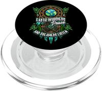 Earth Whispers Peace and Dreamers Listen Dreamcatcher Boho PopSockets PopGrip pour MagSafe