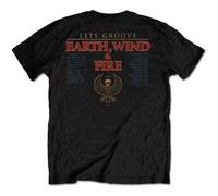 Earth Wind & Fire - T-Shirt (Unisex-M) Let's Groove (Nero) [Import]