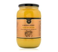 Earthen Story A2 Vache Desi Ghee 1 litre (500 ml x 2) | Vache Gir A2 Ghee Bilona méthode à partir de caillé | 100 % pur, naturel et sain | Bocal en verre | Testé en laboratoire
