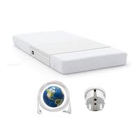 Earthinglife Drap de lit de Sol avec 5% de Fibre d'argent, Tapis de Sol pour lit avec Prise EU, fourni avec câble de 5 m, Demi-Feuille de Terre 90 x 265 cm, Convient à Tous Les Lits pour Une