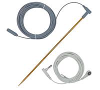 Earthings Grounding Rod, 40ft Female Ground Cord, 5.28x4.88 Heavy Duty Tester with Earth Connection Grounded Products, Safe Energy Transfer for Health and Electrical Stability