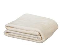 EarthLite Couverture Polaire de qualité supérieure - Micro-Polaire brossée Extra Douce, réversible, Lavable en Machine (152,4 x 228,6 cm), crème