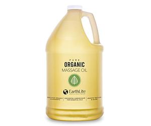 EARTHLITE organique pure huile de massage - NOUVEAUTE 2019 - sans produit chimique, certifiée 100 % organique, très grande qualité pour les thérapeutes & les clients, sans parfum