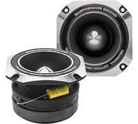 Earthquake Sound PR-BT90S Car Pro Audio Tweeter Super Bullet en titane 10,2 cm, bobine vocale de 4,4 cm, 150 W max (paire), argent