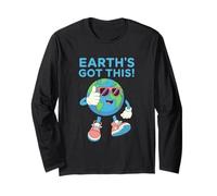 Earth's Got This Cool Lunettes de Soleil planète Manche Longue
