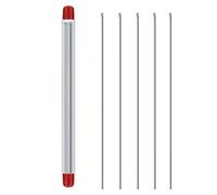 Earthworm Baiting Needle, Worm Bait Needle, 5 Pieces Stainless Steel Worm Bait Needle Hook Needle, Drill Rigging Bait Rig Hollow Fishing Tool for Carp, Outdoor Fishing