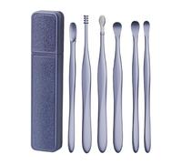 Earwax Remover Tools Kit - Portable Wax Scoop Set, Professional Ear Cleaning Device, 6 Piece Reusable Ear Pick Set With Storage Box, Daily Ears Care Hygiene Kit For Safe Gentle Ears Wax Removal