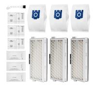 Eascor 13 Pièces Accessoires Aspirateur Filtre Sacs Aspirateurs Compatible avec les modèles Miele Complete C2&C3 Compact C1&C2 Philips FC8010/FC9515/FC9516/FC9331