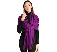 EASE LEAP Cachemire Hiver Chaud Écharpe Pour Femmes Pashmina Châle Wrap Hommes Grandes Écharpes Douces pour Autum et Hiver 200cm x 70cm,Violet,78.7 x 27.6 Pouce