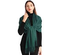 EASE LEAP Cachemire Hiver Chaud Écharpe Pour Femmes Pashmina Châle Wrap Hommes Grandes Écharpes Douces pour Autum et Hiver 200cm x 70cm,Vert,78.7 x 27.6 Pouce