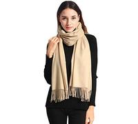 EASE LEAP Cachemire Hiver Chaud Écharpe Pour Femmes Pashmina Châle Wrap Hommes Grandes Écharpes Douces pour Autum et Hiver 200cm x 70cm,Beige,78.7 x 27.6 Pouce