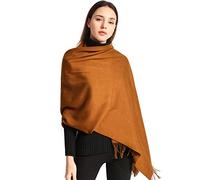 EASE LEAP Pashmina Châle Wrap Pour Femmes Hiver Chaud Écharpe Hommes Grandes Écharpes Douces pour Autum et Hiver 200cm x 70cm Caramel, Taille unique
