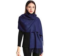 EASE LEAP Pashmina Châle Wrap Pour Femmes Hiver Chaud Écharpe Hommes Grandes Écharpes Douces pour Autum et Hiver 200cm x 70cm,L,Bleu