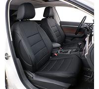 Easeadd Cuir Housses de Siège sur Mesure pour VW Tiguan 2 2022 2021 2020 2019 2018 2017 2016 Comfortline - Noir