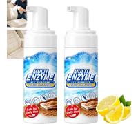 EaseHub Multi Enzyme Cleaner,Easehub Multi Enzyme All Purpose Foam Cleaner,Ease Hub Mousse Nettoyante Sans Rinçage pour Nettoyage en Profondeur, Intérieur de Voiture, Tableau de Bord et Cuir，2PC