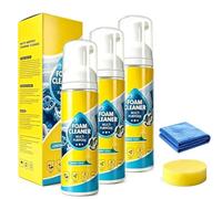 EaseHub Multi-Enzyme Foam Cleaner Spray, EaseHub Foam Cleaner, All-Purpose No Rinse Deep Cleaning Foamie, Powerful Multifunctional Enzyme Stain Remover, for Car Interior, Kitchen, Bathroom & Sofa，3pc