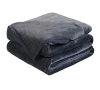 EASELAND Couverture Douce pour très Grand lit californien - Chaude, pelucheuse, légère - Couverture Polaire Thermique pour canapé, lit, Sofa, 259 x 274 cm, Gris foncé