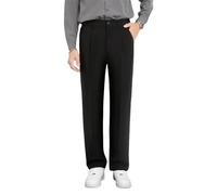 EaseMotions Pantalon de golf super extensible en soie glacée confortable pour homme Pantalon décontracté Taille élastique avec poches, Noir , M