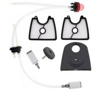EaseSunny 125B Filtre à air pour souffleurs de feuilles Echo 125B/125BX/125BVX - Comprend un couvercle de boîte à air, un filtre à air, un kit de conduite de carburant et un bouton d'assy