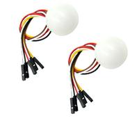 EaseSunny BH1750FVI Lot de 2 capteurs de lumière, module de luxmètre numérique, interface I2C, gamme 1-65535lx, design compact pour Arduino, Raspberry Pi, projets électroniques de bricolage