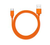 EaseSunny Câble de charge USB, cordon d'alimentation pour sonnette Ring Doorbell, câble de rechange orange, noyau en cuivre, charge rapide, fil en caoutchouc sûr