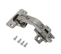 EaseSunny Charnière de placard d'angle à 135 degrés pour portes de placard de cuisine pliées, charnières dissimulées en acier laminé à froid, finition argentée