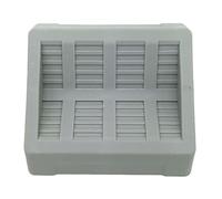 EaseSunny Coussinets de roulettes en caoutchouc, butées de roue, patins de meubles, protecteurs de sol antidérapants en TPR pour bois dur, carrelage, moquette, lit, canapé, chaise, gris