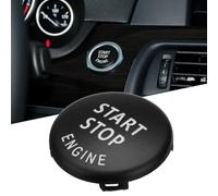 EaseSunny Couvercle de bouton de démarrage et d'arrêt du moteur pour BMW E70 X6 E71 X1 E84 X3 E83 X5 Noir Anneau d'allumage de rechange