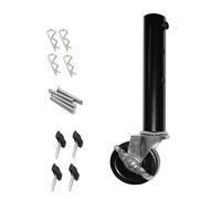 EaseSunny Extension de roulettes de table en métal robuste avec roues, rehausseur de table pliable réglable pour pieds droits ou incurvés, kit d'adaptateur de hauteur de meubles à monter soi-même