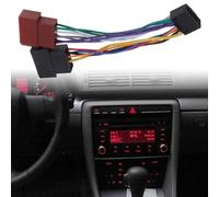 EaseSunny Faisceau de câblage ISO 16 broches pour autoradio Kenwood, connecteur en plastique pour remplacement d'unité principale, installation facile