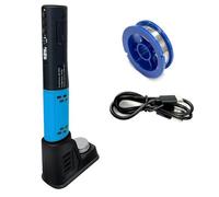 EaseSunny Kit de fer à souder numérique sans fil USB-C avec écran LED, batterie 1500 mAh, chauffage rapide en 25 secondes, 8 à 10 W, pour réparation électronique et bricolage