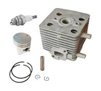 EaseSunny Kit de piston cylindrique de 34 mm pour outils de jardin et souffleuses à neige EB260A, assemblage de rechange avec étincelle pour une performance améliorée