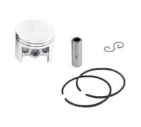 EaseSunny Kit de piston de tronçonneuse 52 mm pour 038, Magnum et MS380 - Comprend un piston, des anneaux de cylindre en fonte, une goupille de poignet et des circlips