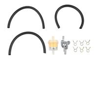 EaseSunny Kit de raccord de robinet pour aquarium et culture hydroponique : 1 raccord de robinet de 5 à 6 mm + 3 filtres OD de 6 mm + 3 tuyaux noirs de 17,5 cm + 6 colliers de serrage