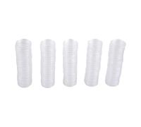 EaseSunny Lot de 100 boîtes de rangement en plastique transparent pour jetons, badges, médailles, collectionneurs de 25 mm