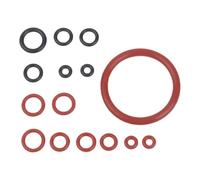 EaseSunny Lot de 15 joints toriques pour machines à café Saeco Spidem Gaggia, joints en caoutchouc pour vanne à vapeur sortie d'eau, groupe d'infusion, noir et rouge