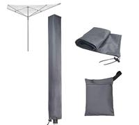 EaseSunny Lot de 2 housses de protection pour corde à linge d'extérieur, tissu Oxford 600D, résistant aux intempéries et aux UV, cordon de serrage