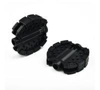 EaseSunny Lot de 2 pédales de rechange pour poussette tricycle enfant, pièces de repose-pieds de roue avant en plastique, accessoires de vélo pour bébé noir