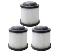 EaseSunny Lot de 3 filtres de rechange pour Black & Decker Dustbuster modèles PVF110, PHV1210, PV1020L, PD11420L, PHV1810, 1820LF/G - Plastique, diamètre supérieur 68,5 mm / bas 81 mm