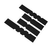 EaseSunny Lot de 4 bandes de guidon de vélo de route avec inserts en gel de silice, coussinets d'absorption des chocs pour vélo, poignée antidérapante légère, noire