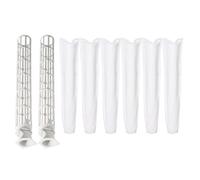 EaseSunny Lot de 5/8 filtres d'aspirateur compatibles avec Windsor Sensor XP, Sebo Automatic X/Essential G et Kenmore Type X, matériau PP avec housse en polaire