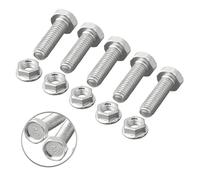 EaseSunny Lot de 5 goupilles de cisaillement hélicoïdales pour Honda HSS724A, HSS928A, HSS1332A - Construction métallique, boulons 0,6 x 2 cm, écrous 1,4 x 5,7 cm