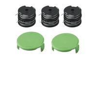 EaseSunny Lot de 6 bobines de rechange pour débroussailleuse Greenworks 40 V, double filetage 1,65 mm, nylon, avec capuchons, compatible avec G40LT
